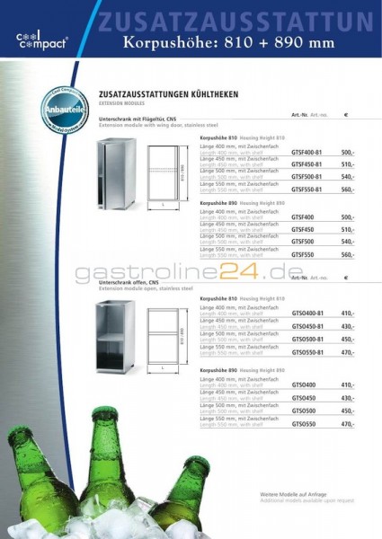 ANBAU-UNTERSCHRANK Typ: GTSO400-81