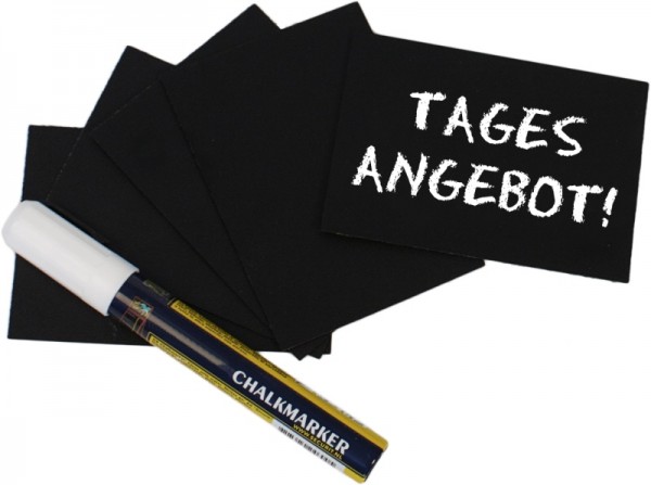 SCHREIBTAFEL, SCHWARZ DIN A7 Länge: 10,5 cm