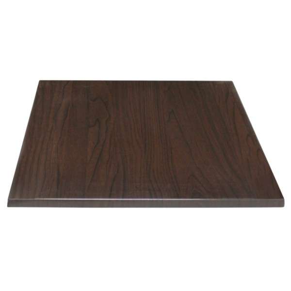 Bolero Tischplatte Viereckig Dunkelbraun 70 cm