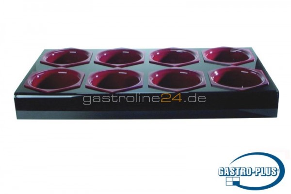 Halter für 8x Salatschüsseln 1818 (2x4 - L 800 mm)