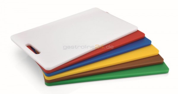 POLYETHYLEN-SCHNEIDBRETT OHNE Gummifüße, weiß - 40x25x1,2cm