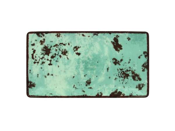 TELLER FLACH RECT. 33 x 18 cm - BLUE