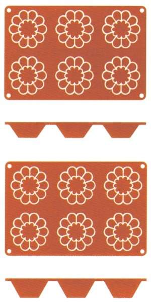 SILIKON-BACKMATTE Durchmesser: 8 cm