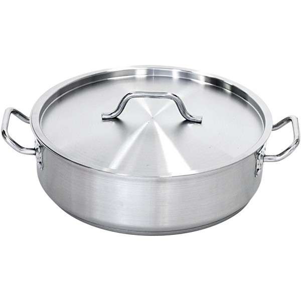 Bratentopf mit Deckel, Ø 360 mm, Höhe 110 mm, 11,2 l