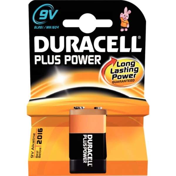 Duracell 9V Batterie (1 Stück)