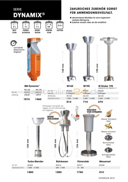 MESSER-SET Typ: DYNAMIX-MESSERSET