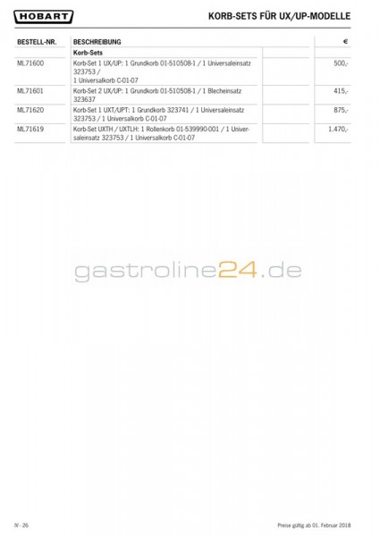 KORB-SET UX 1 Grundkorb 323683