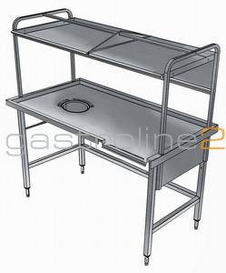SORTIERTISCH MIT AUFSATZ Typ: BHST1711L