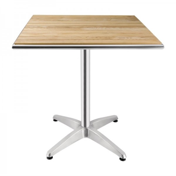 Bolero Tisch Eschenholzplatte quadratisch 70 cm