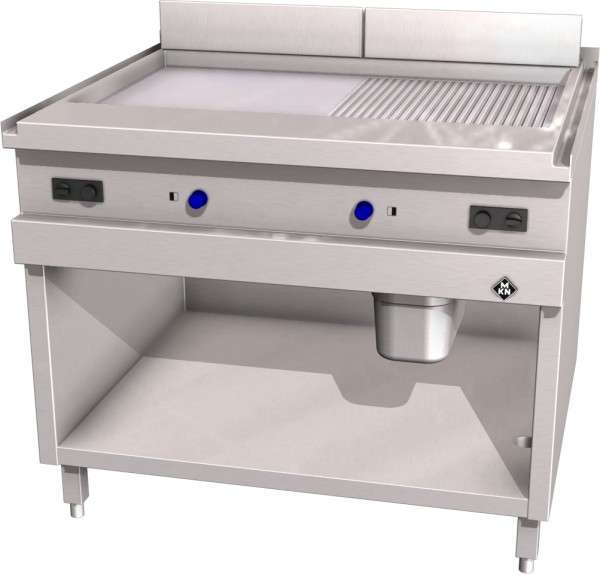 GAS-GRIDDLE-PLATTE Bratfläche: 900 x 500 mm