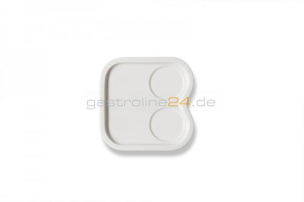 PLATTE QUADRATISCH MIT 2 RINGEN