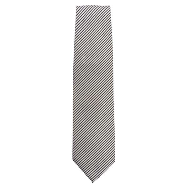 Krawatte silber gestreift