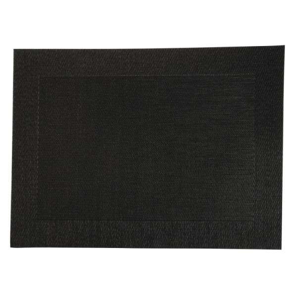 PVC gewebtes Tischset schwarz 30x40cm