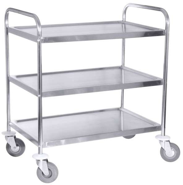 SERVIERWAGEN MIT 2 BÖDEN Breite außen: 56 cm