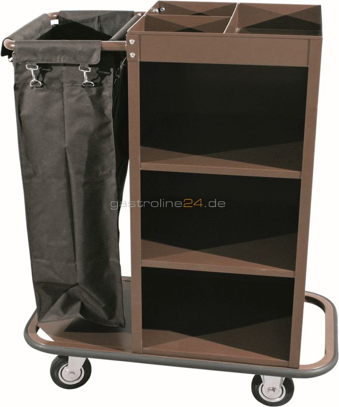 WÄSCHEWAGEN, 93X47X109CM, 1 Wäschesack, oberes Fach mit