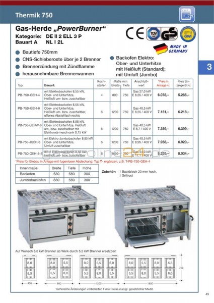 GASHERD Typ: PB-750-GEHW-6