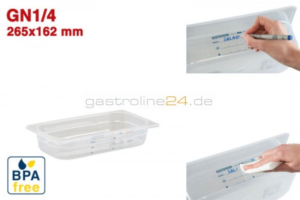 Gn1/4 - 65 Mm Haccp - Bpa Free Gastro-Plus