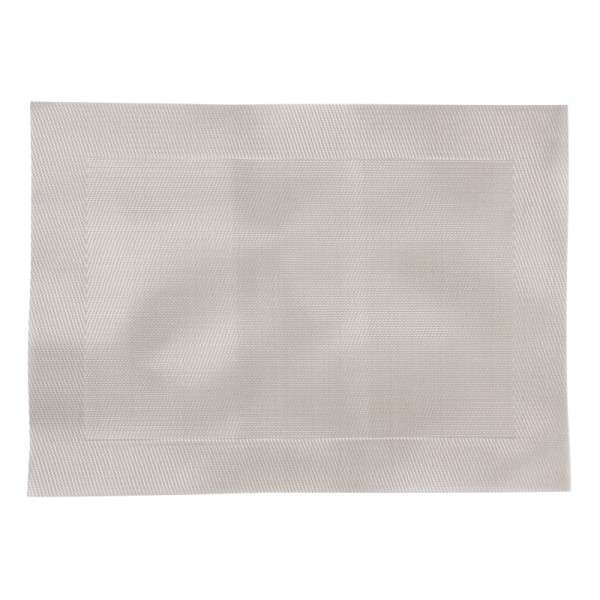 PVC gewebtes Tischset silber 30x40cm