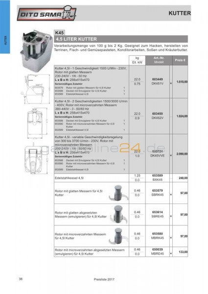 EDELSTAHLKESSEL 4,5 LITER Typ: BXK45