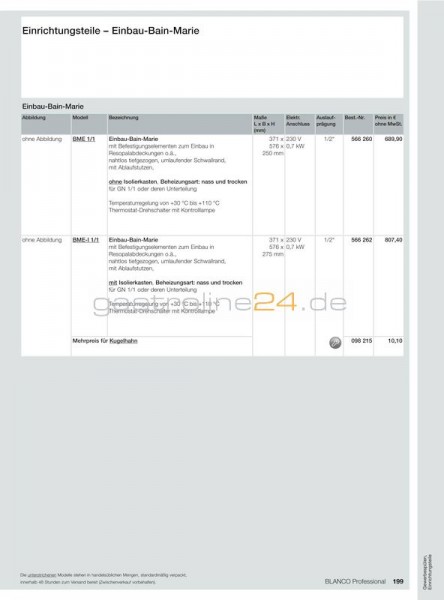 KUGELHAHN Mehrpreis zu BME-1/1,BME-I-1/1