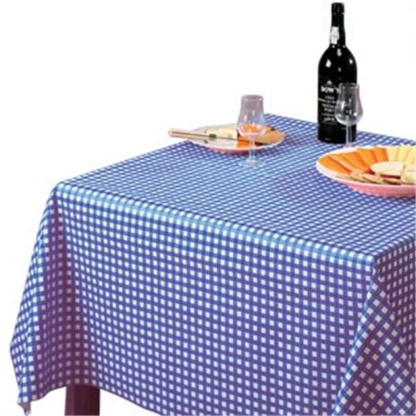 PVC Tischdecke blau/weiß 135x175cm