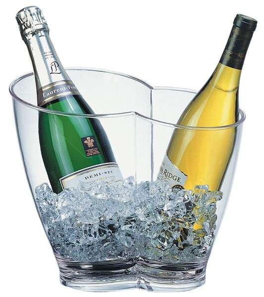 WEIN- / SEKTKÜHLER 30,5 x 21,5 cm, H: 26 cm