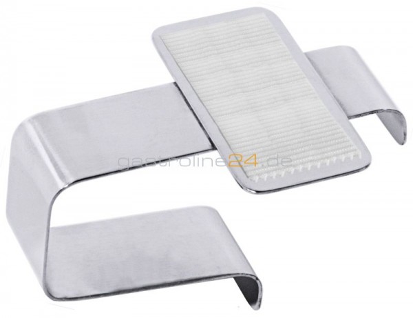TISCHTUCHHALTER MIT PLATTE Länge: 7 cm