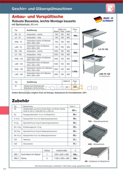 KORB-BORD Typ: KB-2