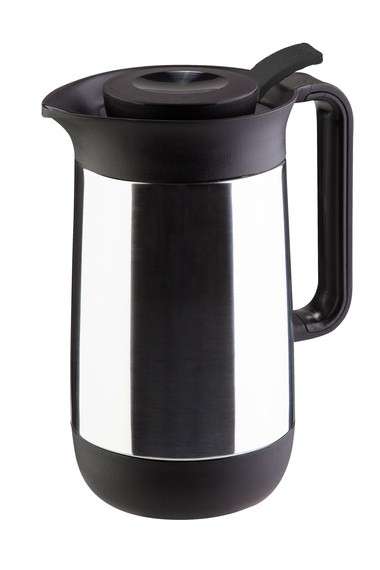 Isolierkanne Contur Push 0,6 Liter Edelstahl poliert
