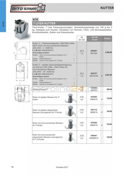 KESSEL 7 LITER Typ: BXK70