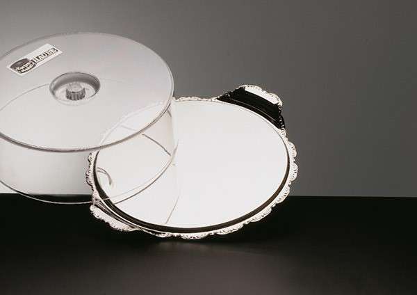 TORTENPLATTE MIT HAUBE ø 30 cm, H: 10 cm