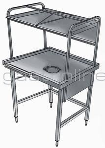 SORTIERTISCH MIT AUFSATZ Typ: BHST1008R