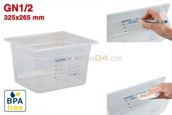Gn1/2 - 200 Mm Haccp - Bpa Free Gastro-Plus