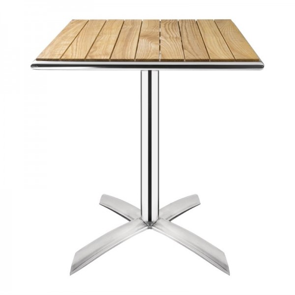 Bolero Tisch Eschenholzplatte quadratisch 60cm klappbar
