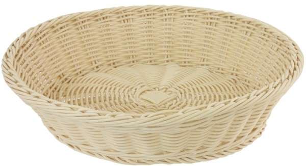POLYRATTAN-KORB, RUND 38 CM Maß: 38 cm