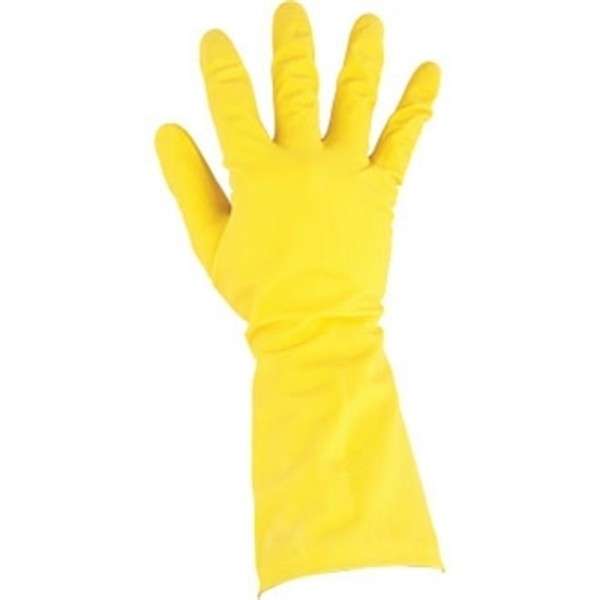 Latex Handschuhe gelb Größe L)