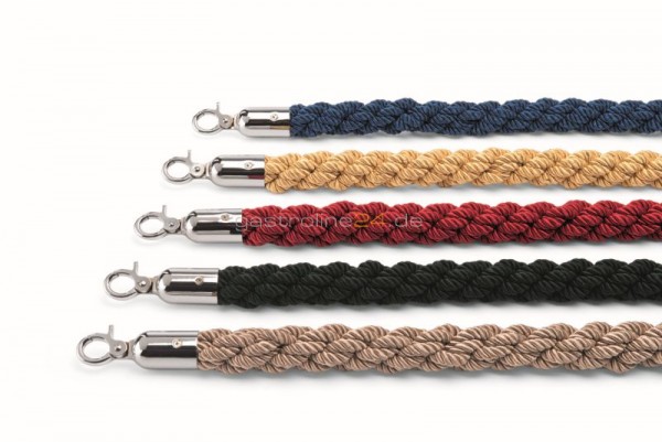 VERBINDUNGS-KORDEL, 2,5M X 38mm, rot, geflochten,