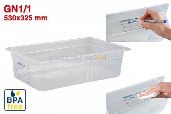 Gn1/1 - 150 Mm Haccp - Bpa Free Gastro-Plus